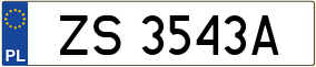 Truck License Plate